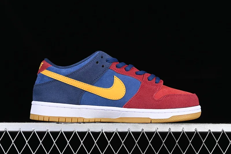All categories Nk SB Dunk series Nk SB Dunk Low low-top skate shoes K version Nk SB Dunk Low "Barcelona" Barcelona dress color Dunk series retro low-top skate shoes DJ0606-400